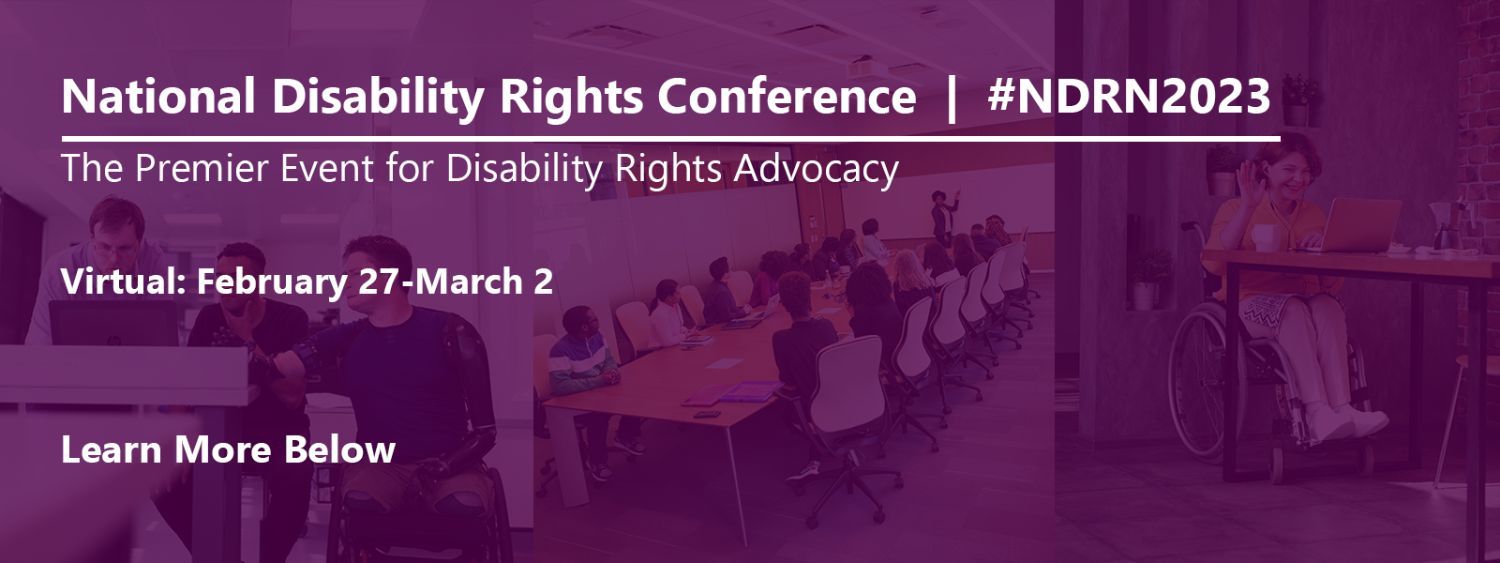 National Disability Rights Conference banner/